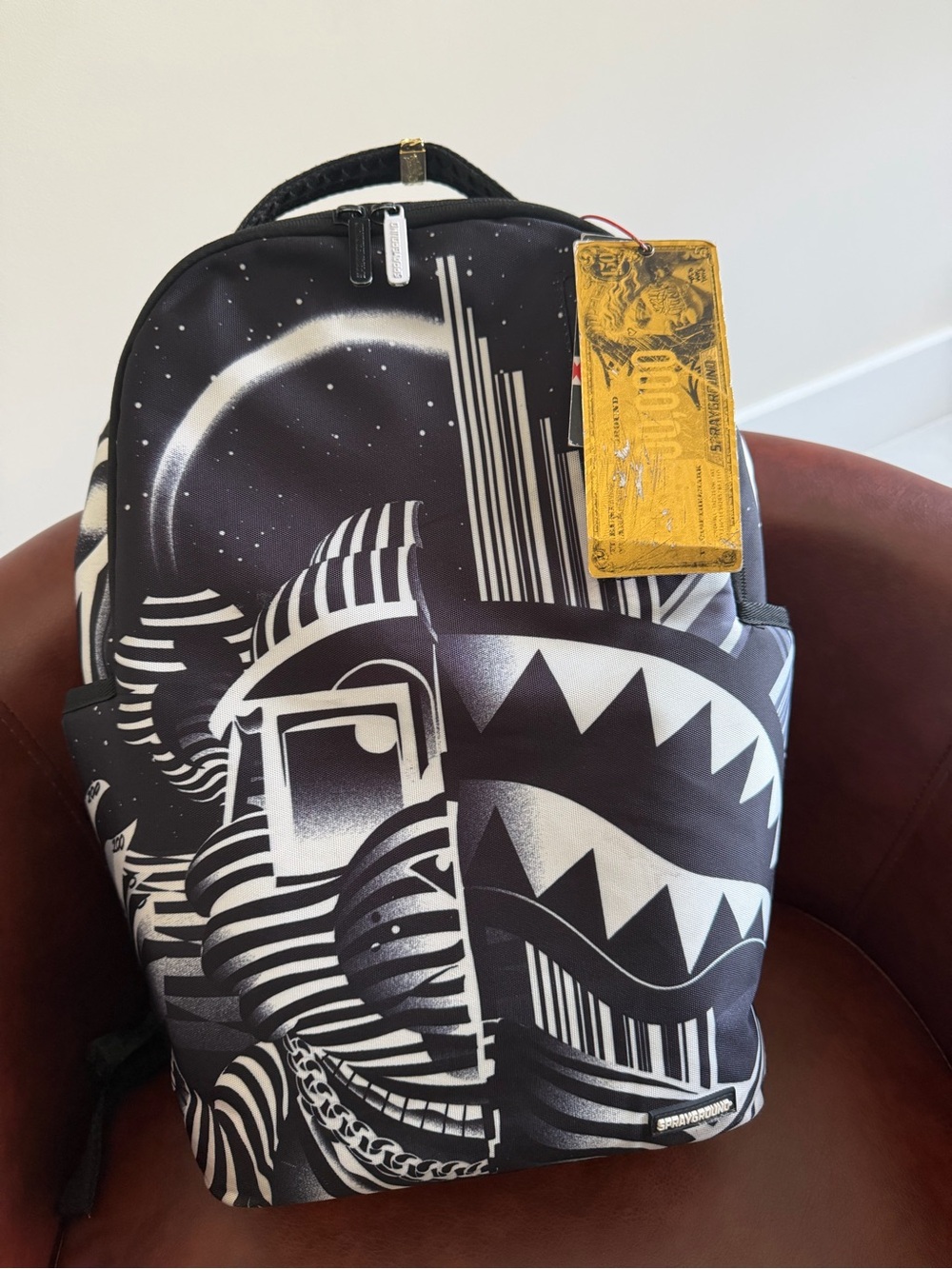 TODAY ONLY $50 from $70!!Black & White Sprayground Backpack
